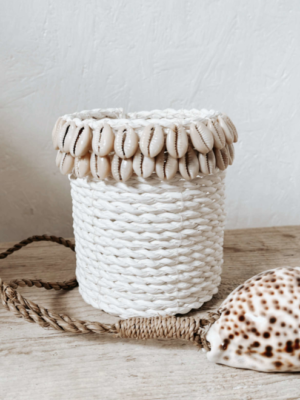 Muschelkorb weiß