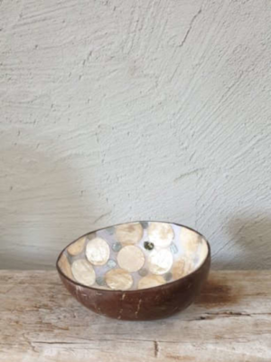 Kokosschale, Tupfen gold