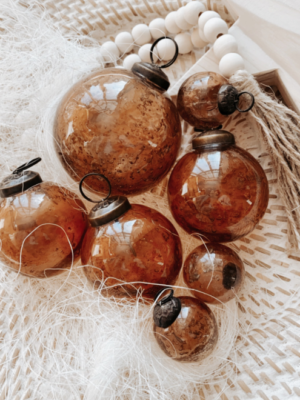 Weihnachtskugel Amber