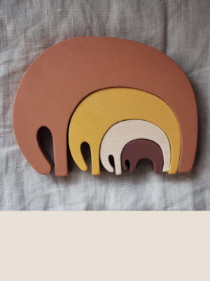 Elefant Puzzle Erde